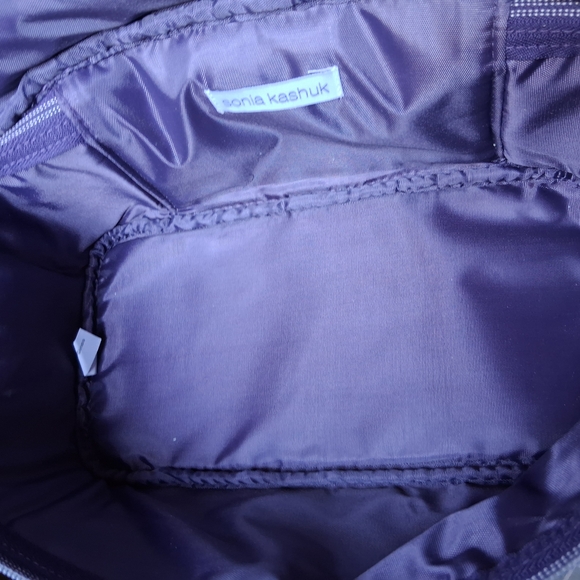 Bnwt Sonia Kashuk Multicolor Floral W Gold Sheen W/Brush Organize Cosmetic Case - Picture 8 of 11